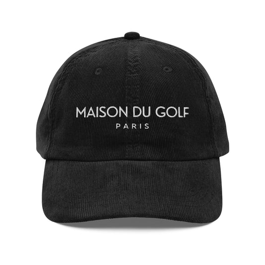 Maison du Golf Paris embroidered cord cap