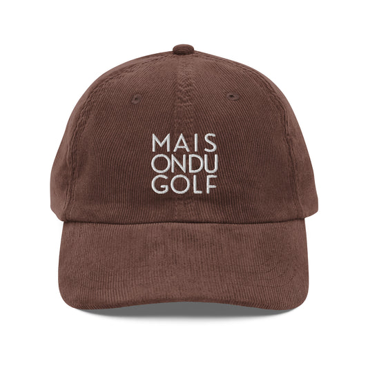 Maison du Golf embroidered cord cap
